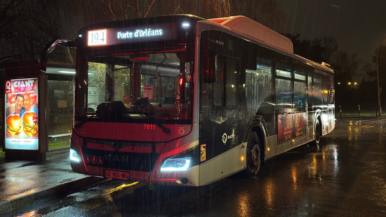RATP | MAN Lion's City 12G EH 7611 | Ligne 194 | Théâtre la Piscine ➡️ S. Barat ➡️ Porte d'Orléans