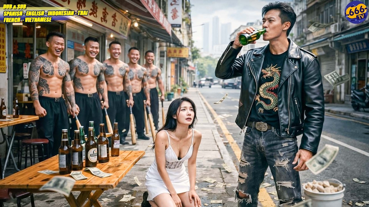 Mendigo Bebiendo Con Chica Hermosa Es Molestado Por Matones, Resulta Ser Dios De Guerra