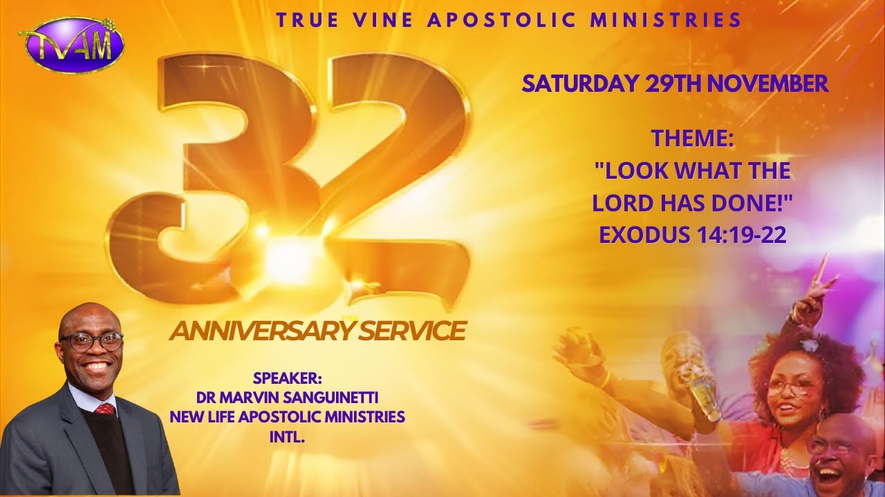 LIVE - True Vine 32nd Anniversary Service - 29th November 2025