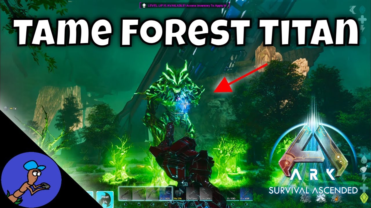 Ark Survival Ascended - How to Tame the Forest Titan (Extinction)