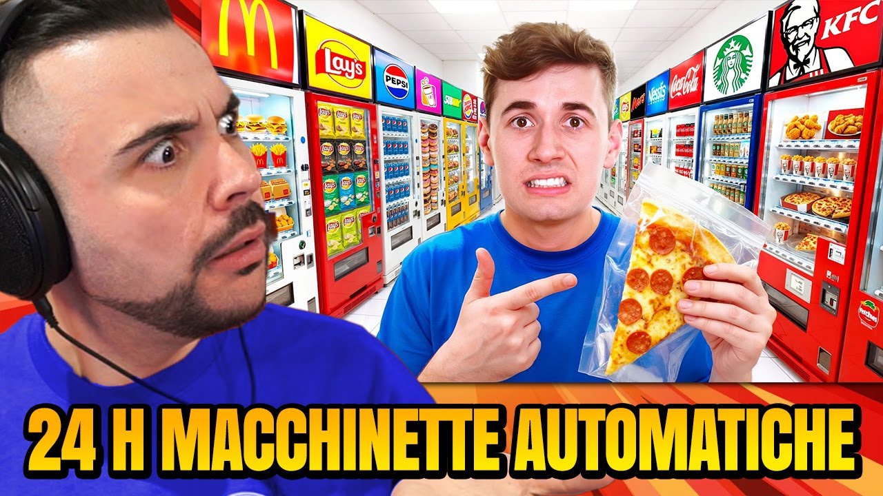 REAGISCO A: I DF CHE Mangiano per 24H dalle MACCHINETTE AUTOMATICHE in GIAPPONE