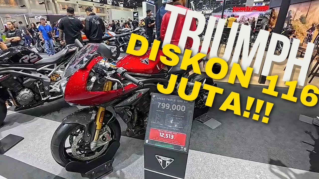 Triumph DISKON RATUSAN JUTA! Kapan ya Moge di Indo semurah ini? Thai Motor Expo 2024