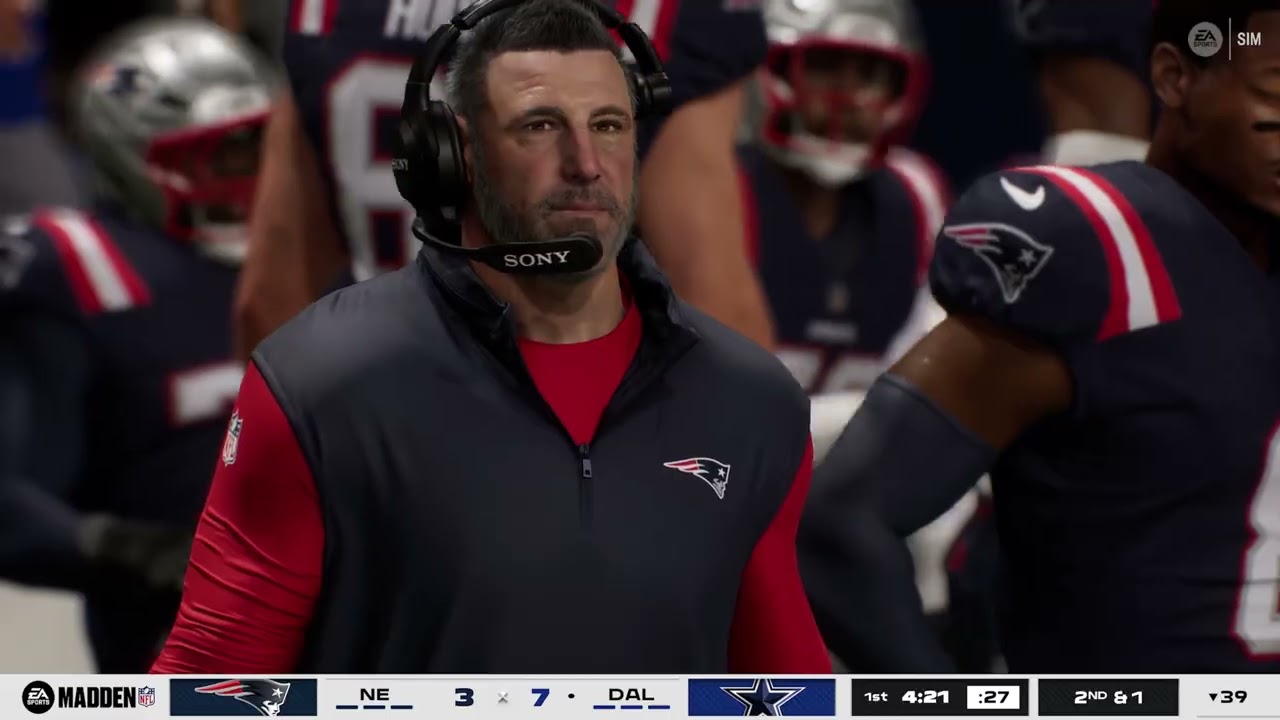 Madden NFL 26 Gameplay: New England Patriots vs Dallas Cowboys - (Xbox Series X) [4K60FPS]