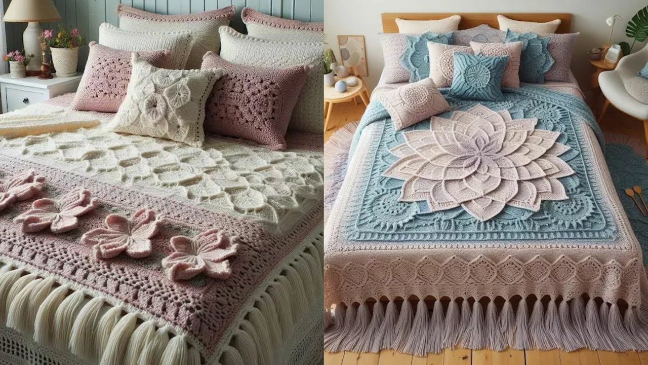 Top Class Crochet Bedsheets Designs //Beautiful Crochet Bedsheets Patrerns
