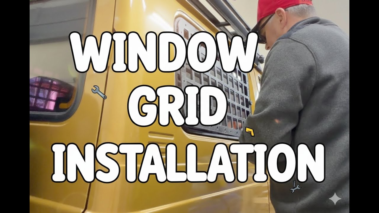 Suzuki Jimny Window Grid Installation - 100% 3D Printed