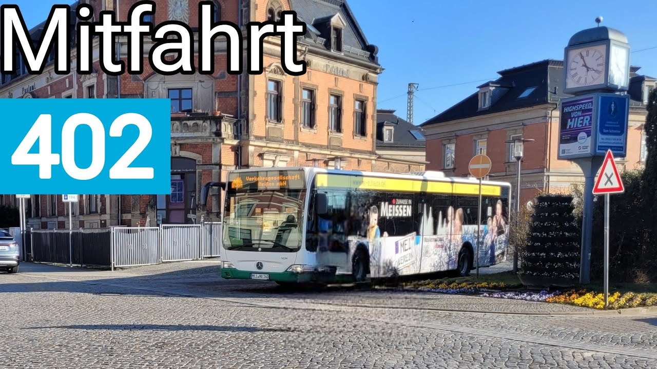 Mitfahrt | Mercedes-Benz Citaro O530 Facelift &Uuml; | Linie 402 | Neus&ouml;rnewitz, Fabrikstr. - Coswig, Bhf