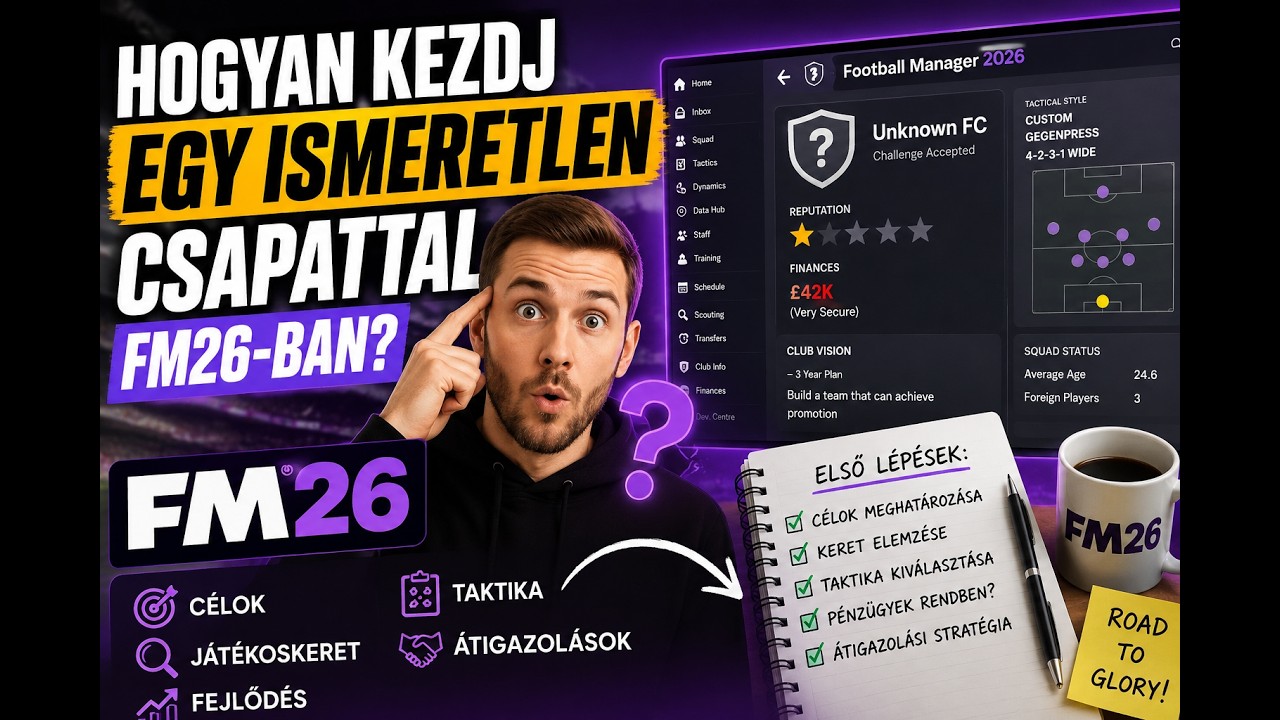 Hogyan kezdj egy ismeretlen csapattal FM26-ban? #eaglefm #fm26