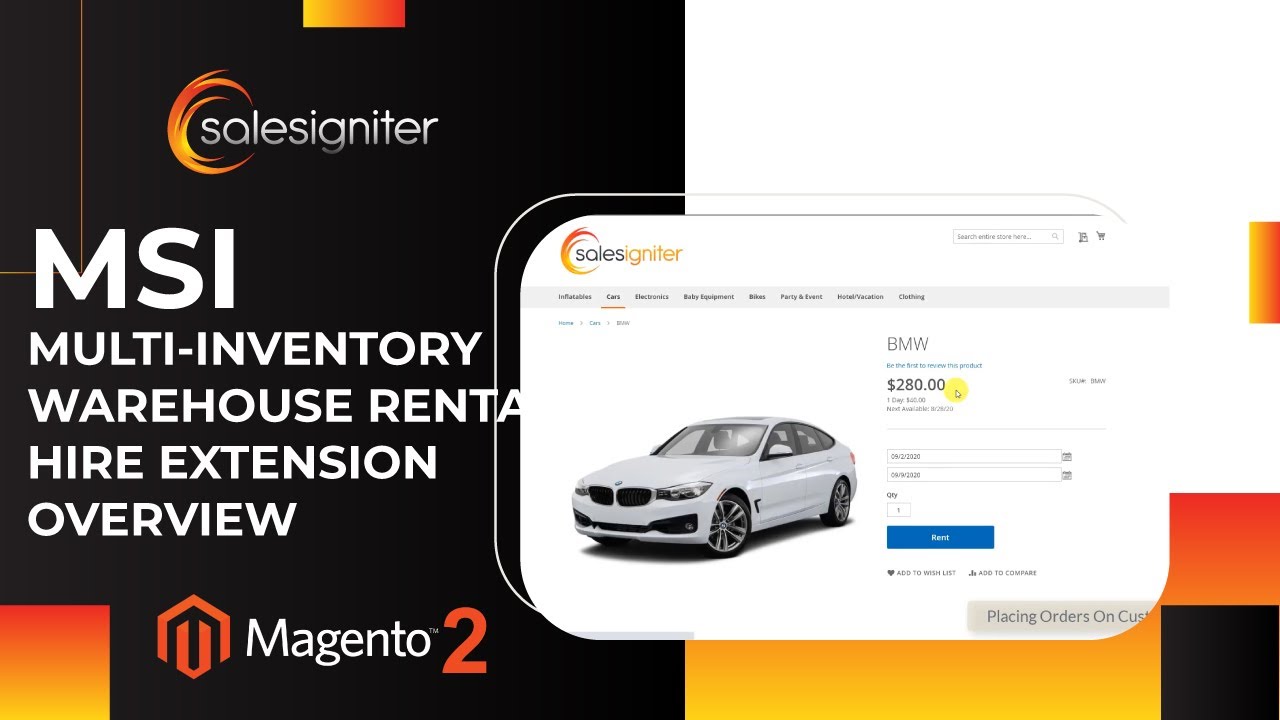 Magento 2 MSI Multi-Inventory Warehouse Rental Hire Extension Overview