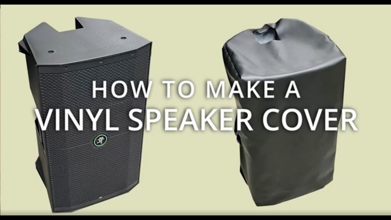 How to Make a Vinyl Speaker Cover (Measure, Mark, Cut, Pin, & Stitch)