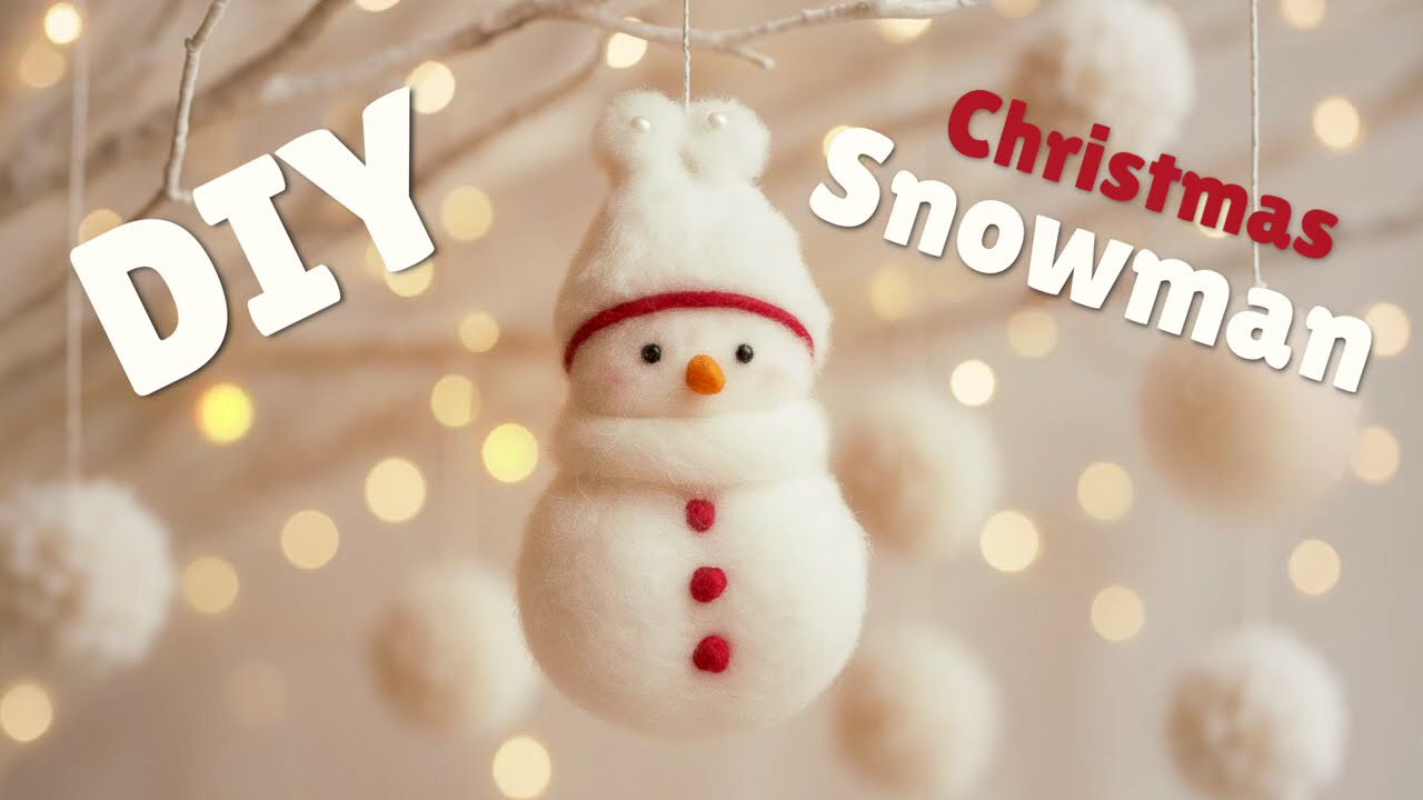 ❄️ DIY Cute Snowman ⛄️❄️