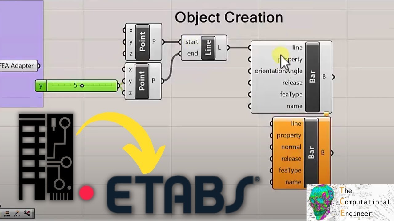Grasshopper3d to ETABs Tutorial (using BHoM)