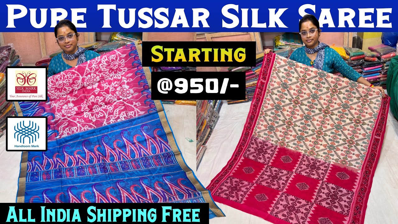 Pure Tussar Silk | Pure Murshidabad Silk | Sambhalpuri Kotki | Pure Maslin Saree Manufacturer