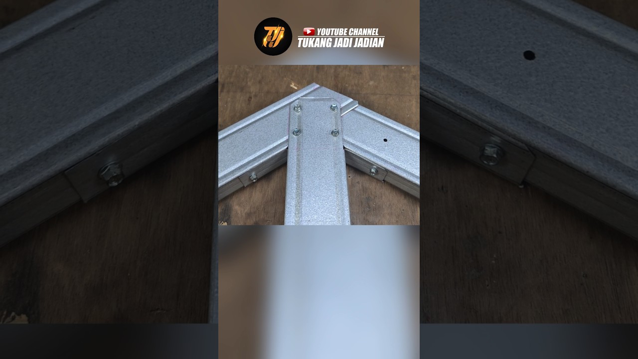 cara sambung sudut kuda kuda atap baja ringan #diy #bajaringan