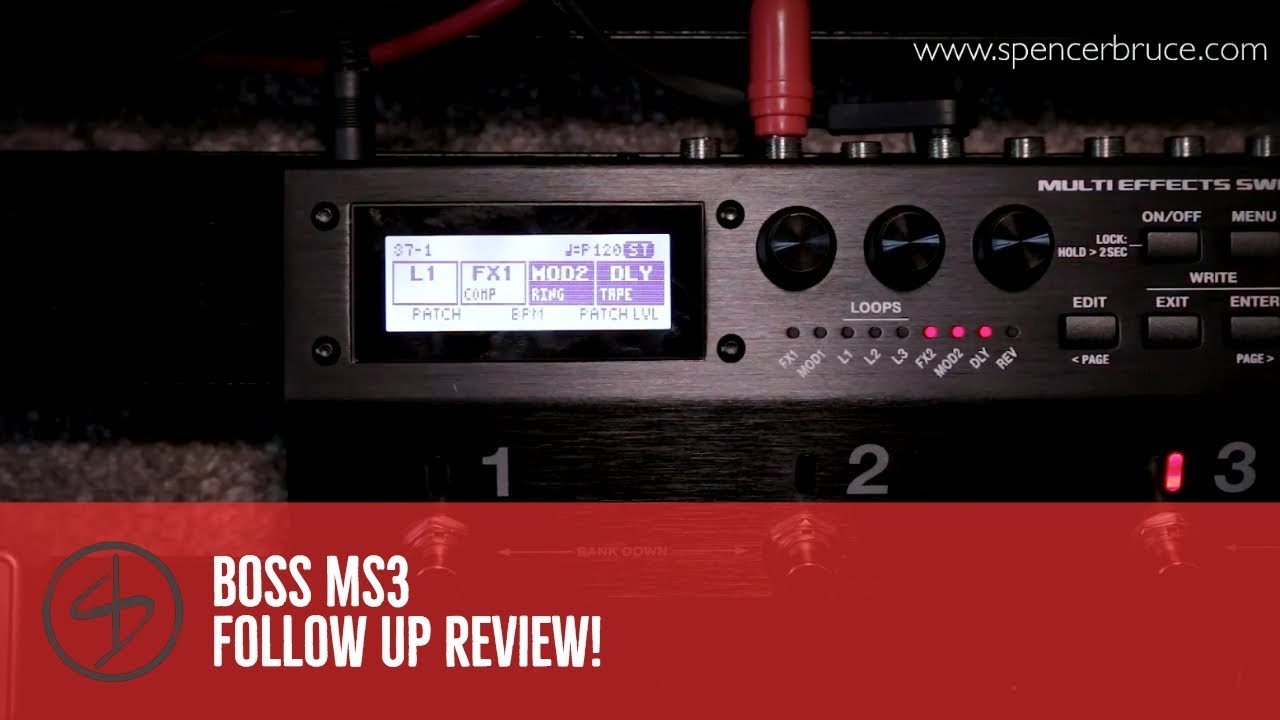 Boss MS3 Follow up review
