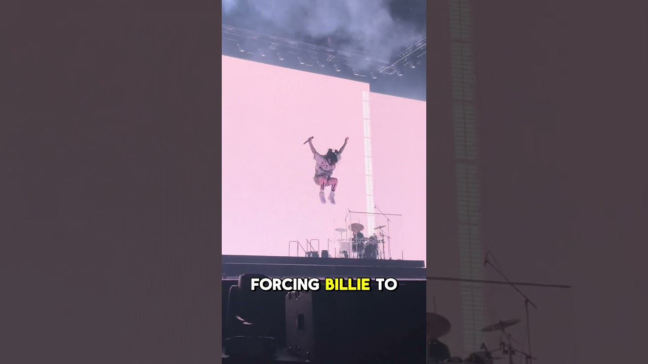 Billie Eilish's Jump Malfunction: She Had to CRAWL on Stage! 😱🔥