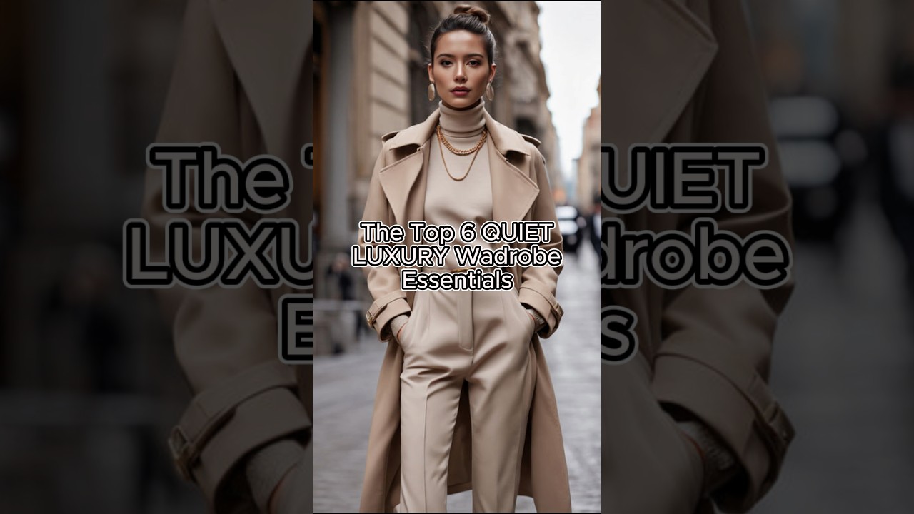 6 quiet luxury wardrobe essentials you need #shorts #fashion #fyp