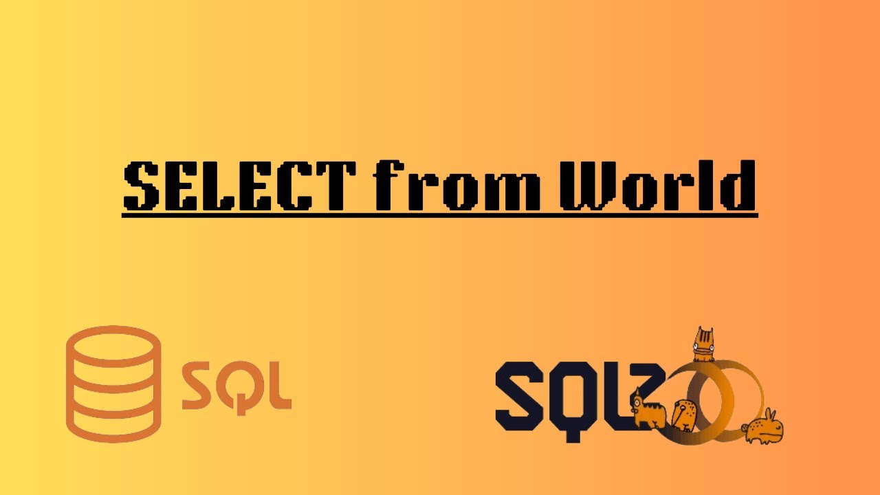 SELECT from World | SQL | SQLZoo | Manoj Sharma
