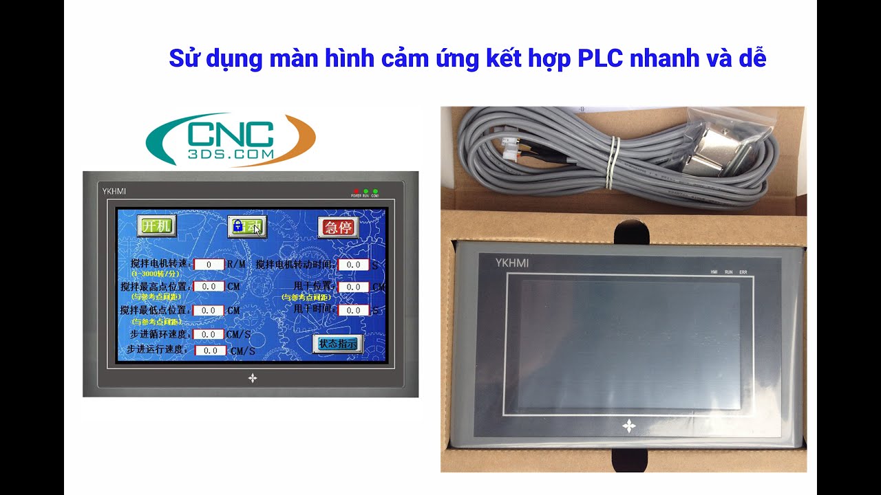Hướng dẫn sử dụng màn hình YKHMI mc 24mr 4mt 500a fx c mm 30mr 4mt 700 fxf - CNC3DS