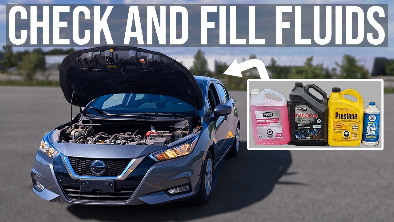 How to Check and Fill Fluids [COMPLETE GUIDE] - Nissan Versa (2020-2026)