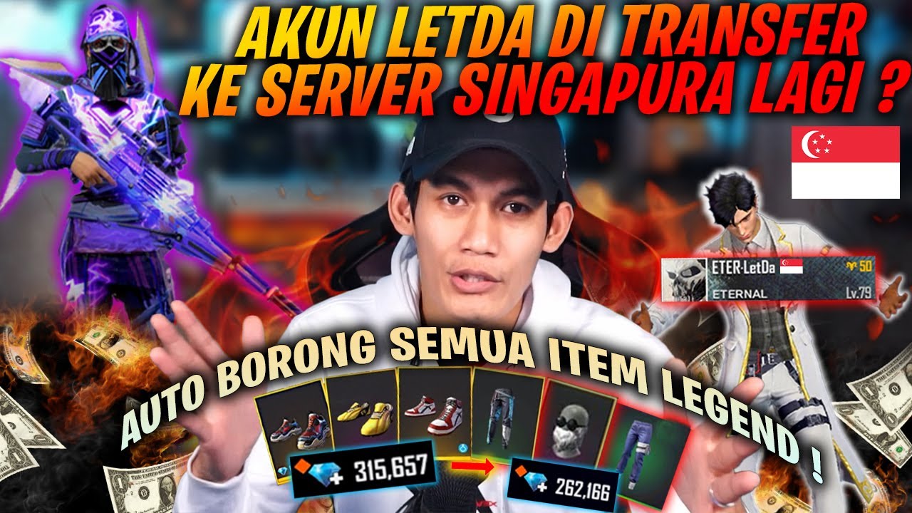 ID LETDA Pindah Ke Singapore Lagi !? Auto Habisin Puluhan Juta Buat Borong Item Legend Baru !!!