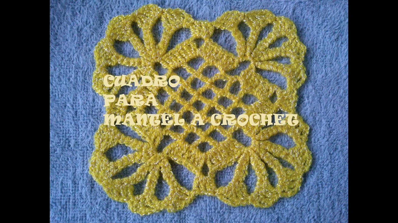 COMO TEJER UN CUADRO O PASTILLA PARA MANTEL A CROCHET (TUTORIAL PASO A PASO) | Labores Angélika |