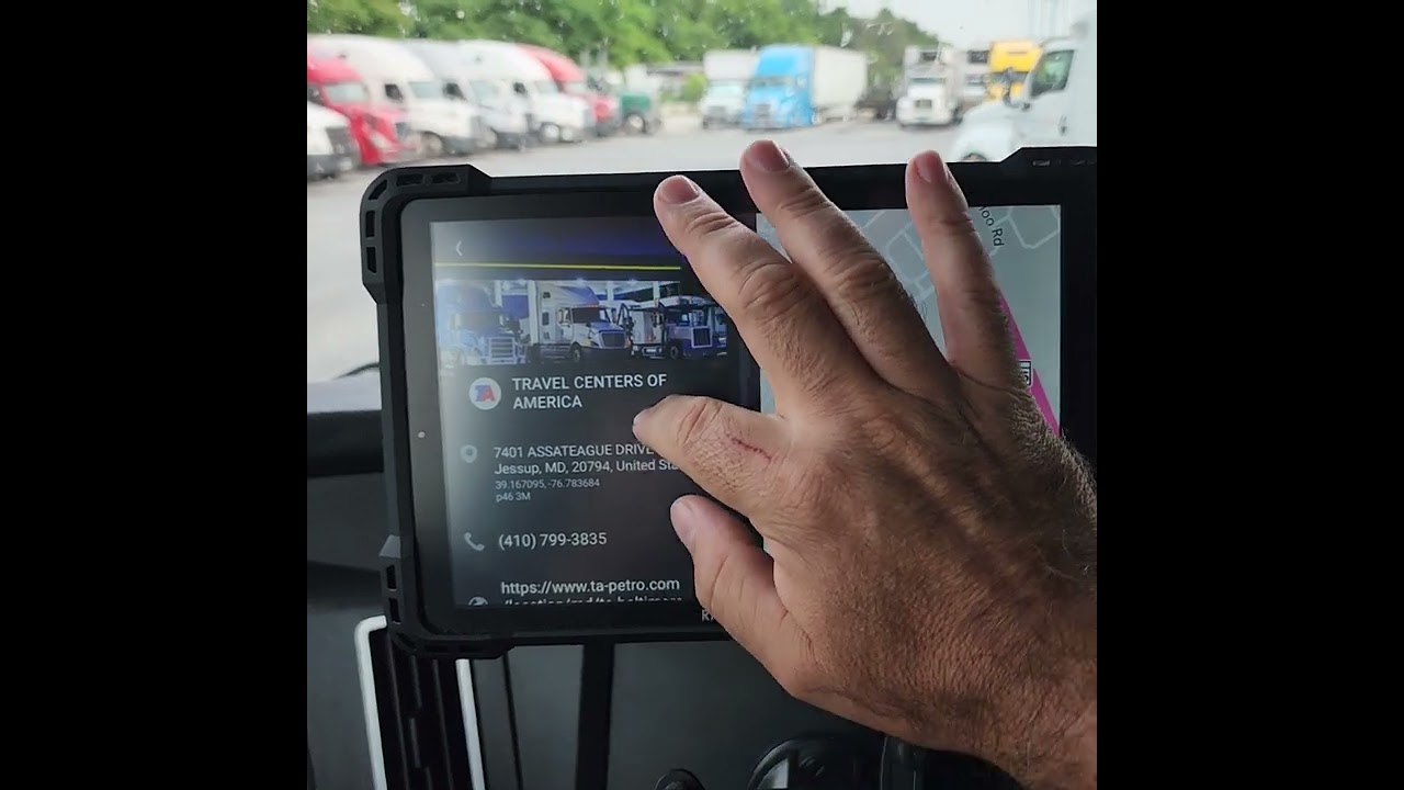 Rand McNally TND 1050 review from truck driver