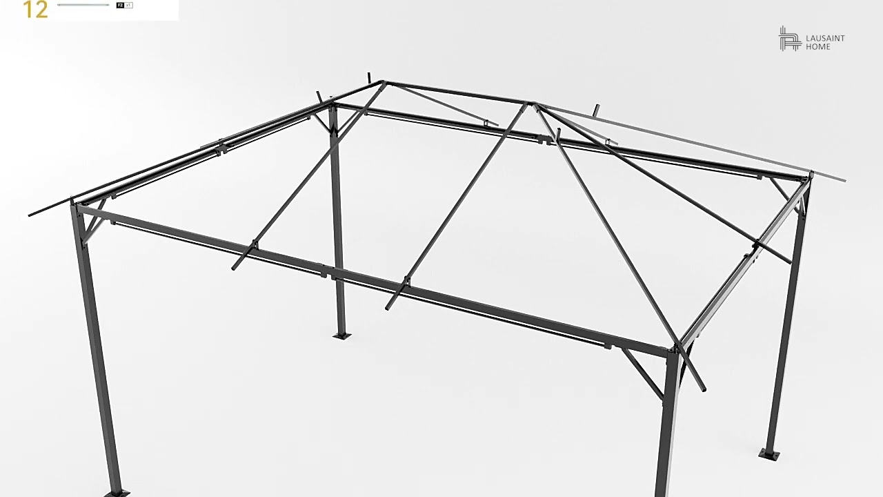 10X13FT gazebo Installation Video