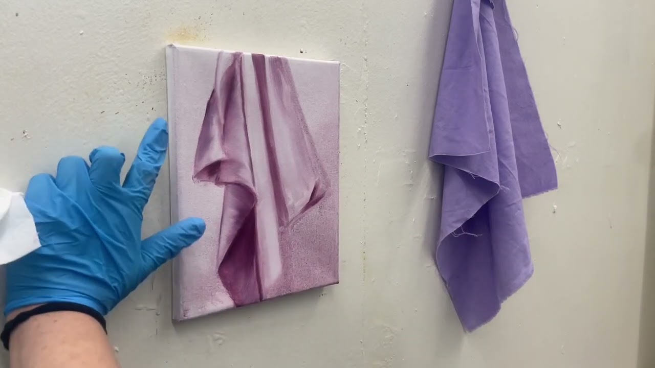 How to paint fabric using oil paint￼