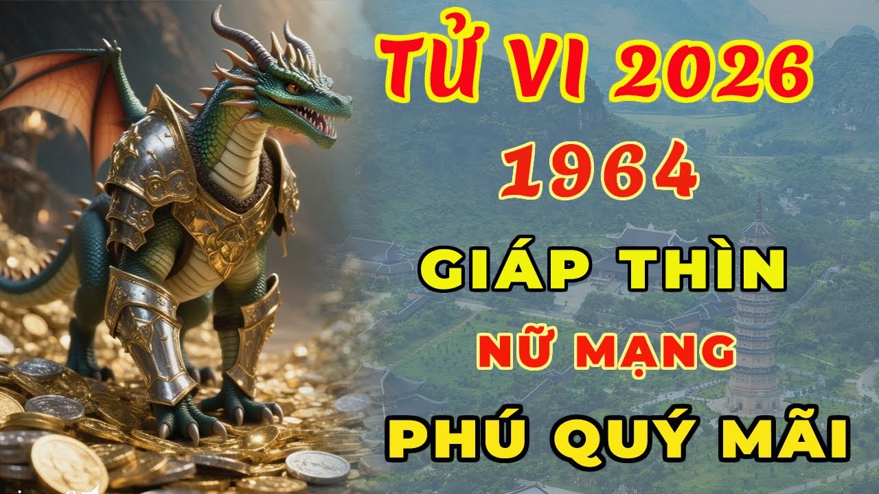 Tử vi tuổi Giáp Thìn 1964 nữ mạng, năm 2026, quý nhân phù trợ, vạn sự hanh thông.
