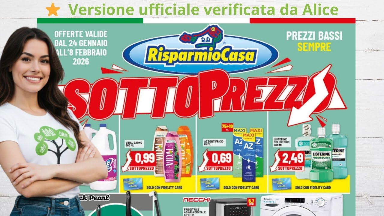 🛒 Volantino Risparmio Casa &ndash; Sottoprezzi dal 24 gennaio all&rsquo;8 febbraio 2026