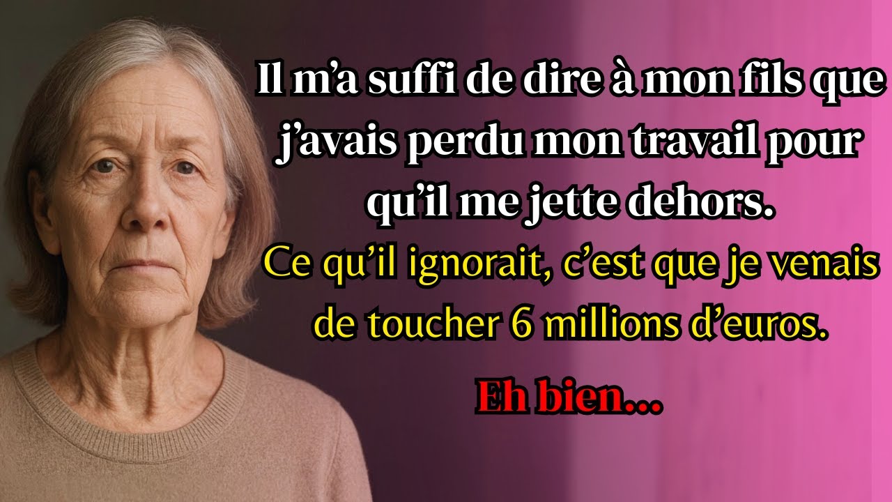 Mon fils m'a chassé en apprenant mon incapacité à travailler, ignorant ma richesse secrète cachée.