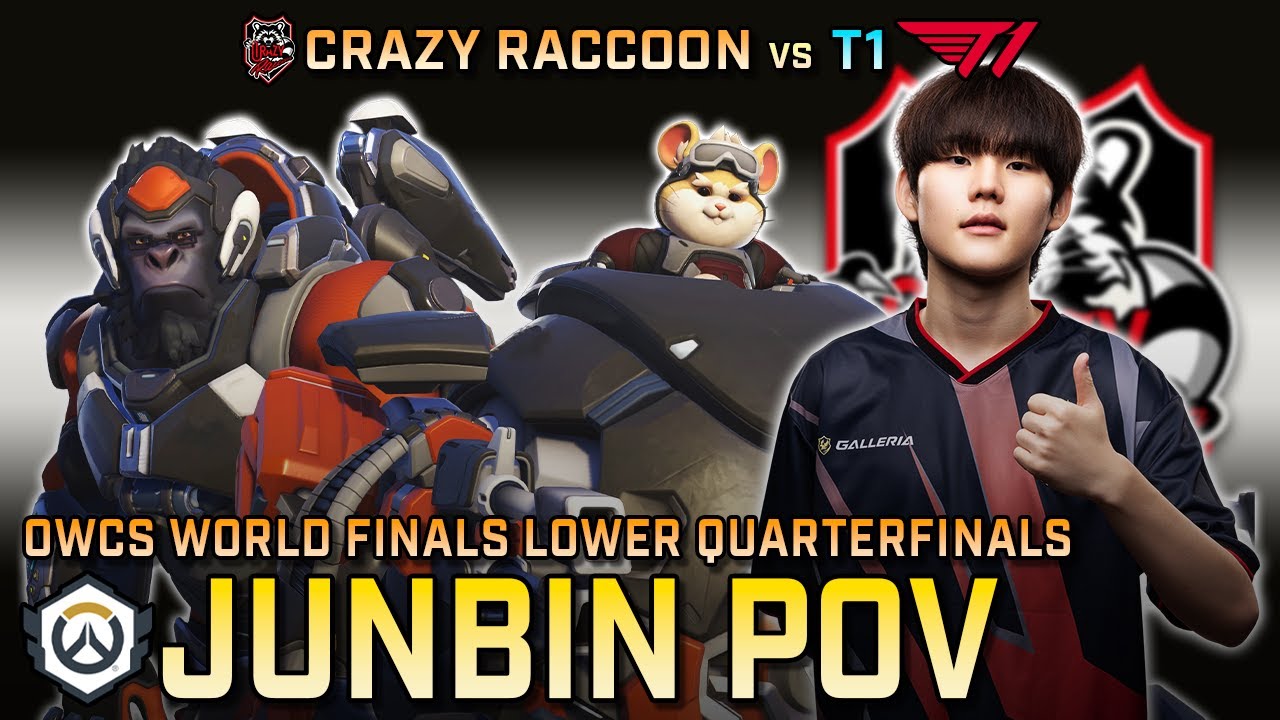 [ Junbin ] The Junbinston | Crazy Raccoon vs T1 | OWCS World Finals Lower Quarterfinals