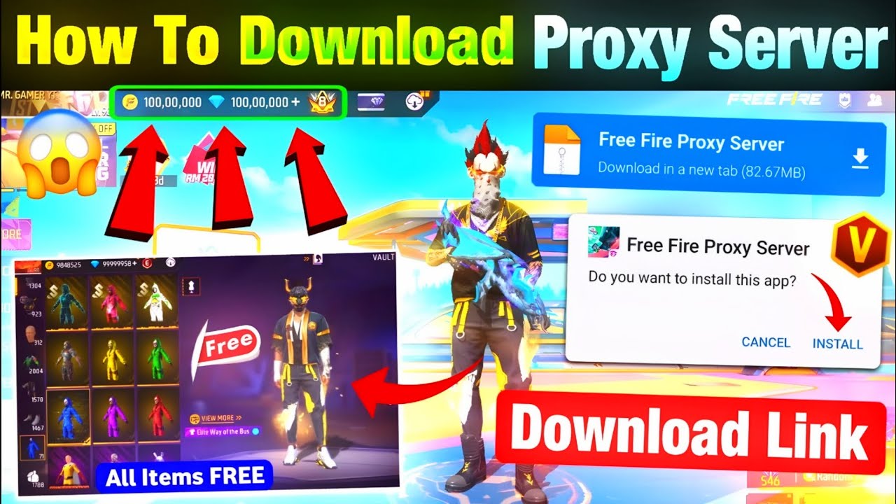 How to download ff VIP Proxy server  💯😱🔥 কিভাবে VIP prxoy server ডাউনলোড করবেন...?🤯#ffbot #ffproxy