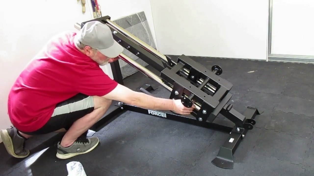 Force USA compact leg press/hack squat assembly. How to put together (kinda).