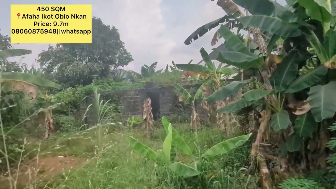 LAND FOR SALE AT AFAHA IKOT OBIO NKAN