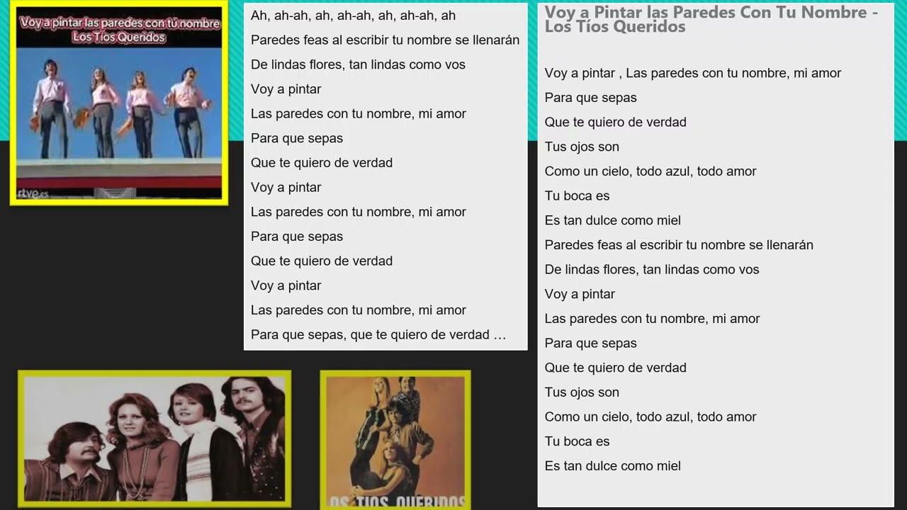 1067 - TOMMY Y SUS RECUERDOS - Voy a pintar las paredes con tu nombre ... (Tíos queridos) - (3.25)