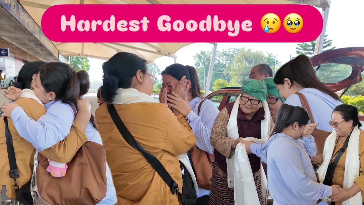 Goodbye are the hardest 😢 Emotional 😭 goodbyes 👋 #tibetanvloger #emotional 