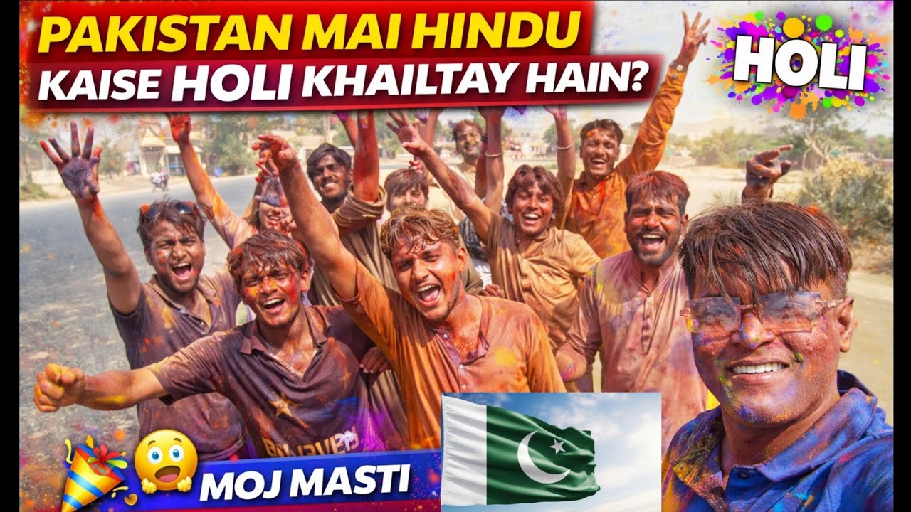 Pakistan Mai Hindu Kaisay Holi 🫟🫟🫟🥳🎉 Khailtay Hai Mooj Masti Naach Maana .