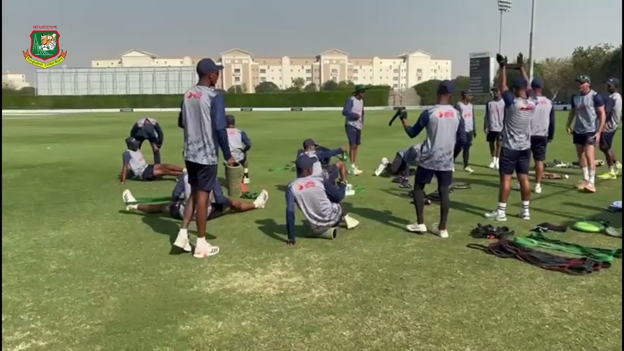 Bangladesh U19 squad in training at the iconic ICC Academy in Dubai | ACC U19 Men’s Asia Cup 2024.