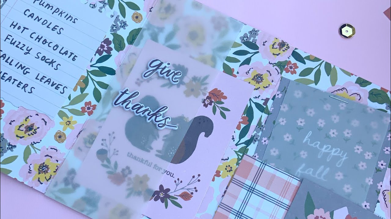 Flat Mail Mini Album with 6x8 Papers Expanded Snail Mail Ideas for Holidays