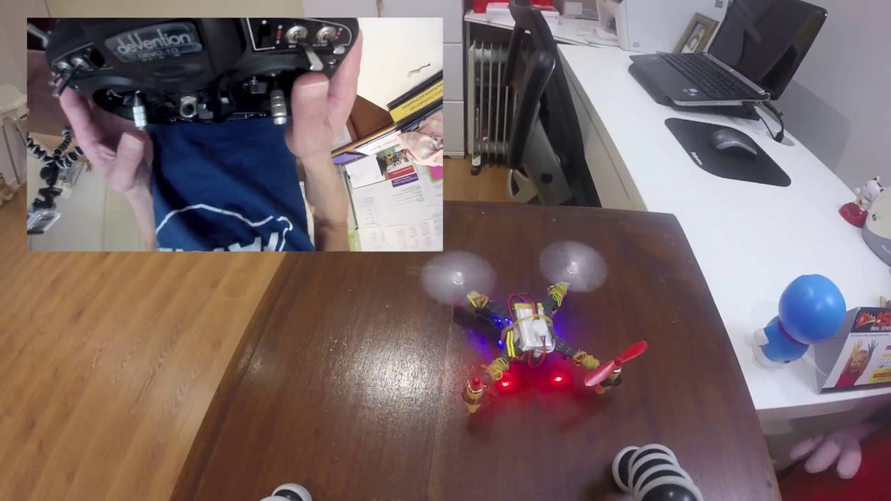 120mm CF Build Silverxxx Floureon H101 + Devo 10 Deviation - Test Flight