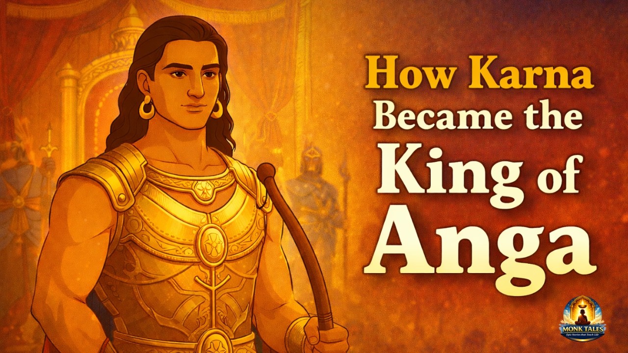 How Karna Became the King of Anga | Karna’s Rise Begins | Monk Tales (English)