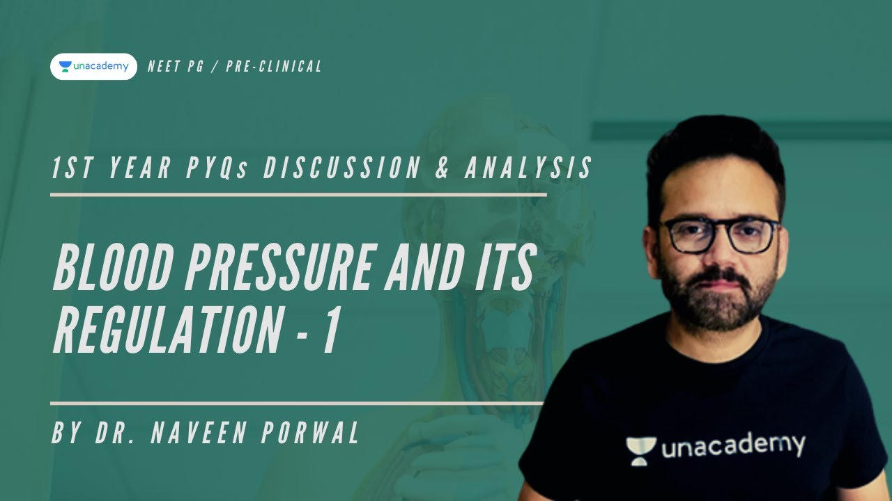 MBBS | Blood Pressure and its Regulation - 1 | 1 Yr PYQs Analysis | Dr. Naveen Porwal