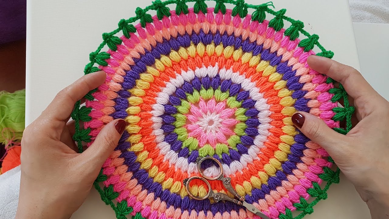 Kolay Yuvarlak Lif, Paspas/ Easy Crochet Doily