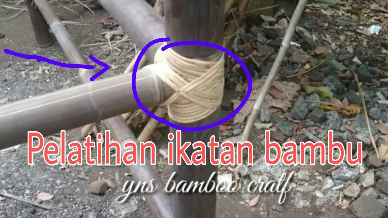 Ikatan Penjalin pd Saung  atau Gazebo Bambu