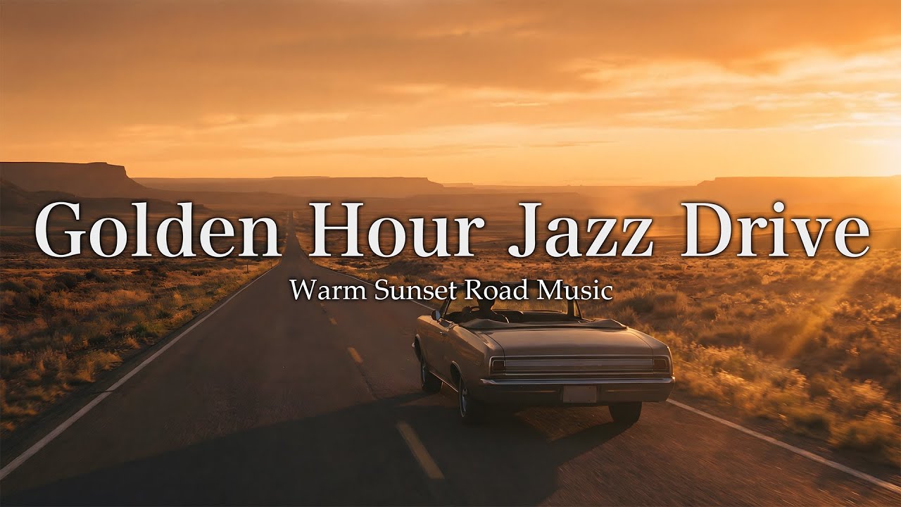 Golden Hour Jazz Drive – Warm Sunset Road Music | EP58