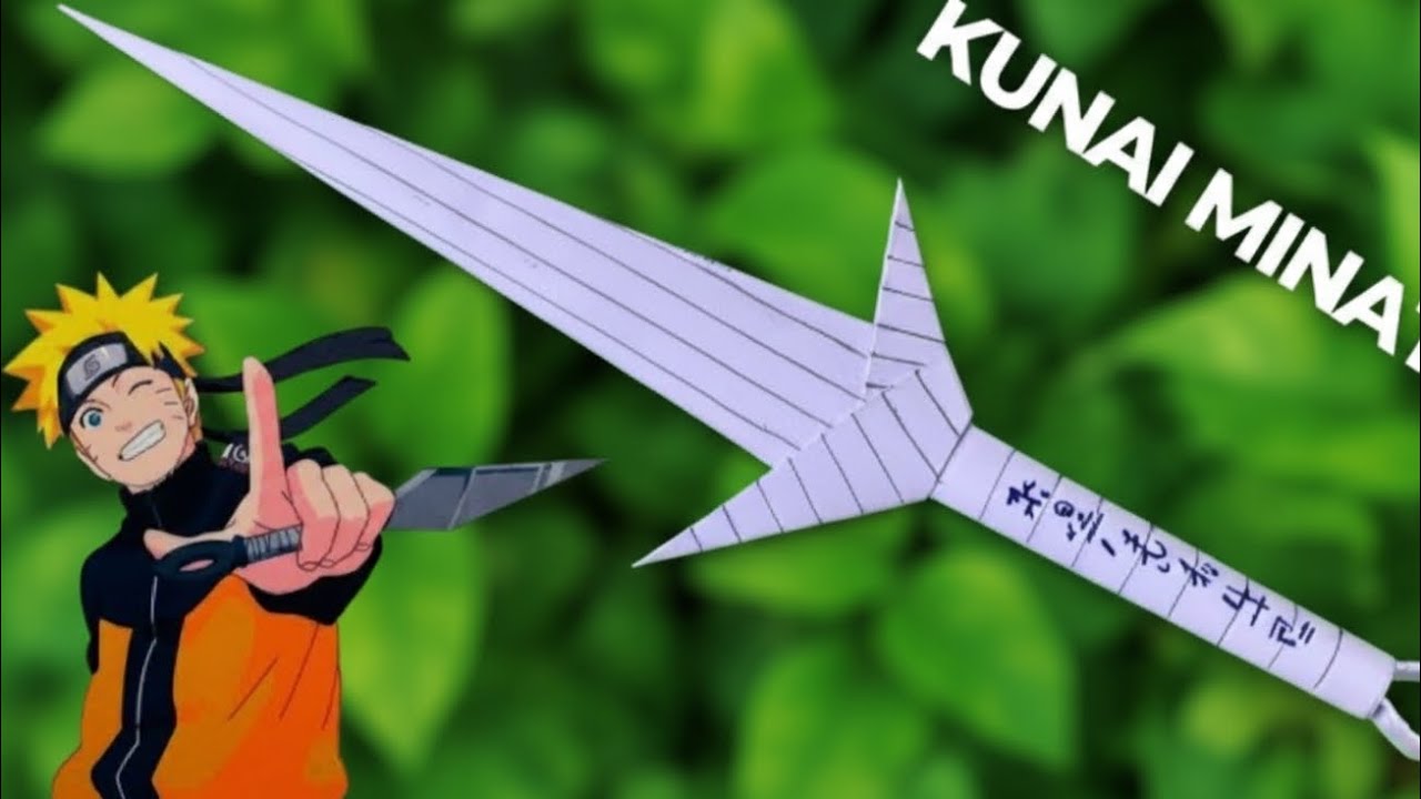 Naruto ki kunai kaise banaen | paper kunai making  Naruto weapon create