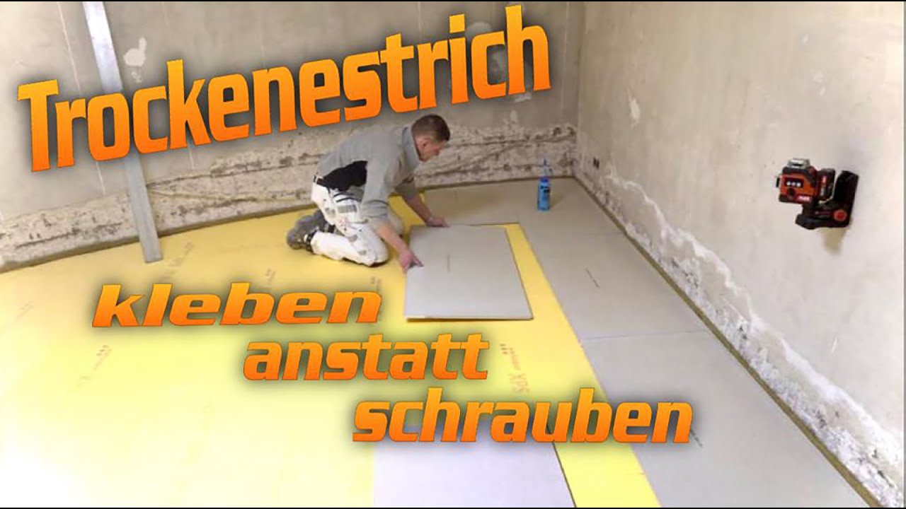 DIY NEU! Trockenestrich mit Nut und Feder ohne schrauben!