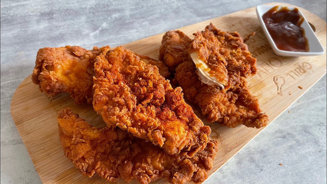 Kfc de paulet tenders de poulet croustillant sans corn flakes🍗#kfc #tenders #