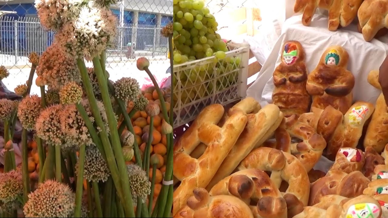 Tradicional feria de todos los santos rumbo al gran recibimiento a las almas BOLIVIA